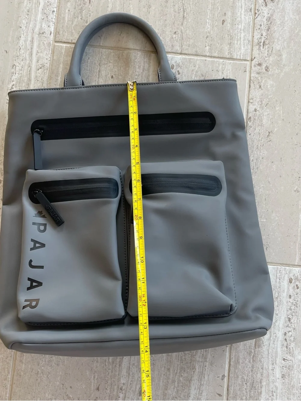 Gray Men’s Pajar Canada Water Resistant Tote Bag with Detachable Strap